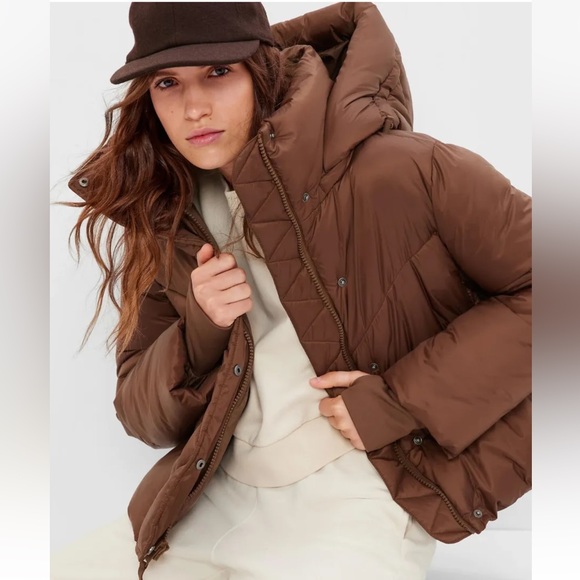 GAP Jackets & Coats Gap Women Puffer Cropped Jacket Black Coat